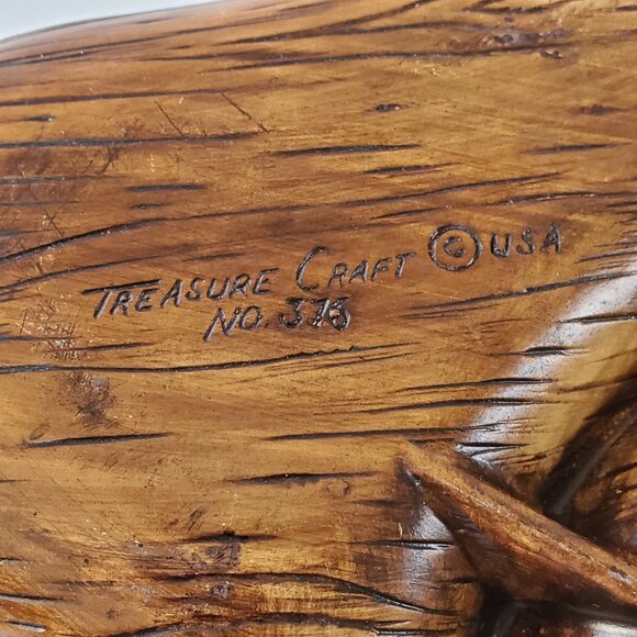 Treasure Craft USA No. 318 Vintage Leaf-Shaped Divided Serving Dish 13" MCM - Picture 12 of 16